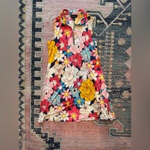 MSK Colorful Floral Midi Dress